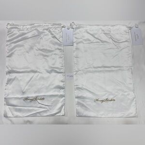 HONEY BIRDETTE WHITE DRAW STRING LINGERIE DUST BAGS POUCH TRAVEL STORAGE 2